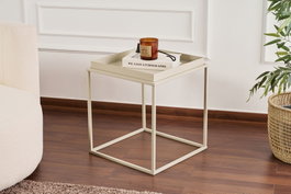 Hanah Home Shb-018-B Mesa de café de metal en color topo